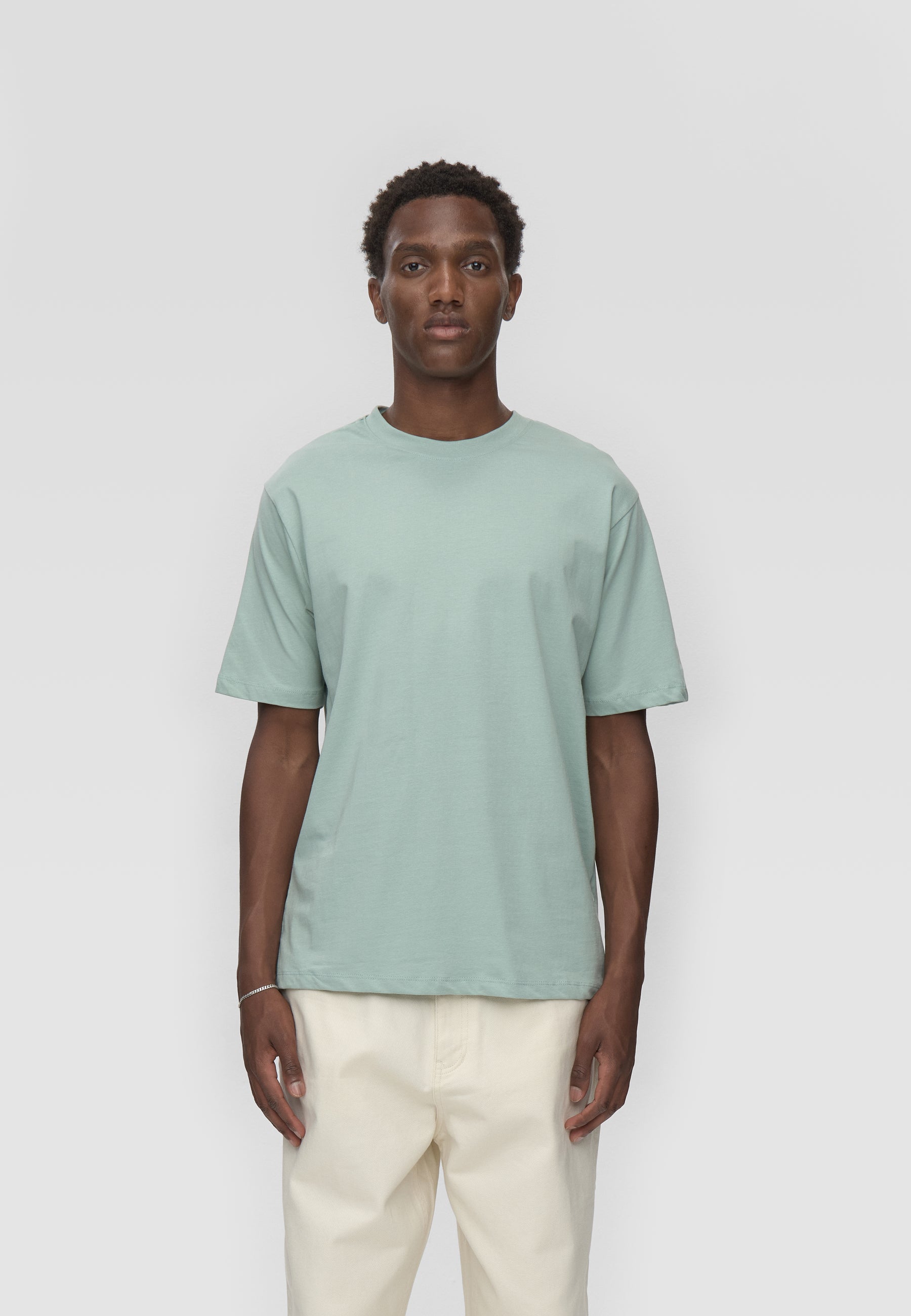 minimum male Aarhus short sleeved t-shirt G029 GOTS Short Sleeved T-shirt 4706 Gray Mist