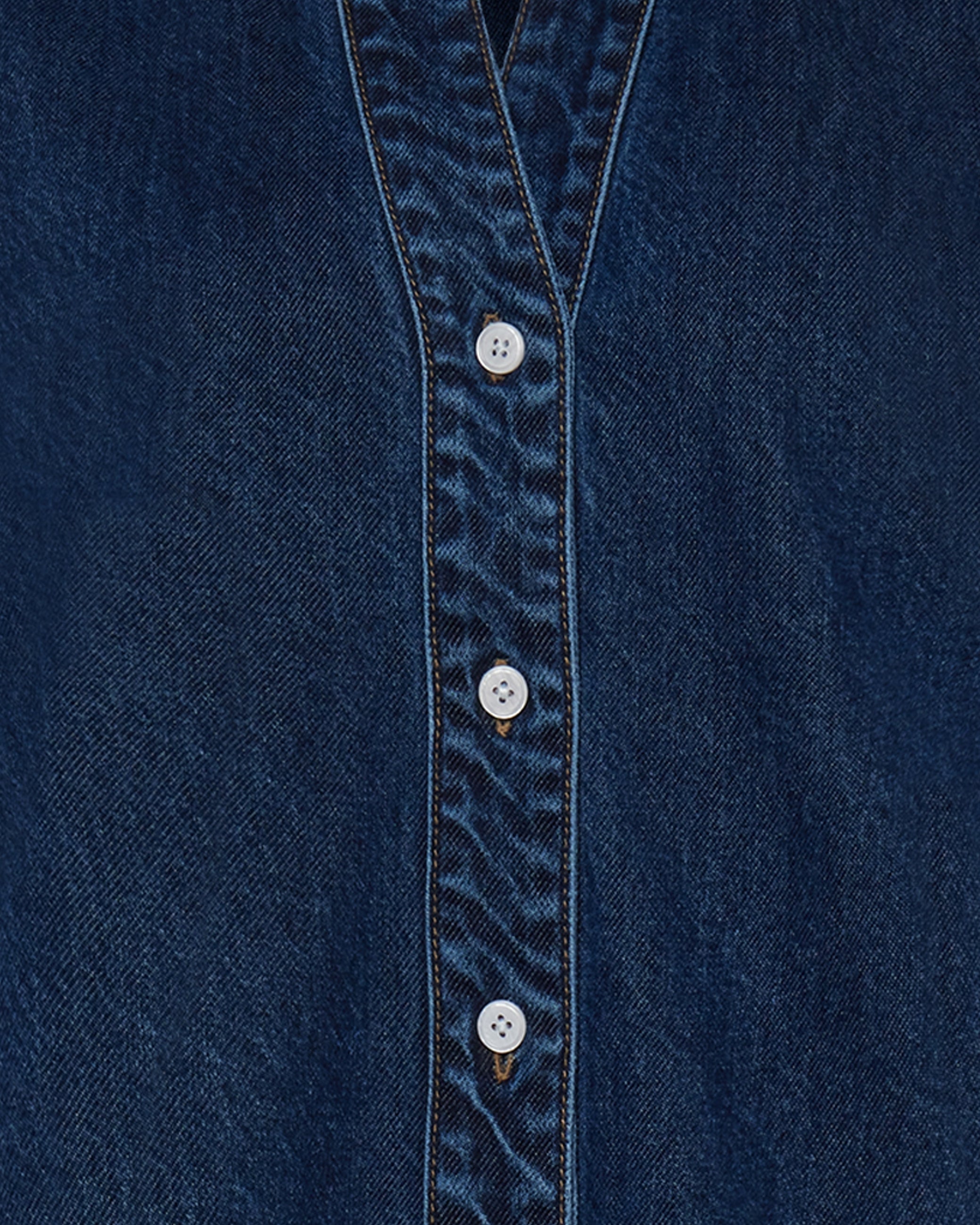 minimum female Alicia denim blend shirt 4181 Short Sleeved Shirt 1002 Medium Blue