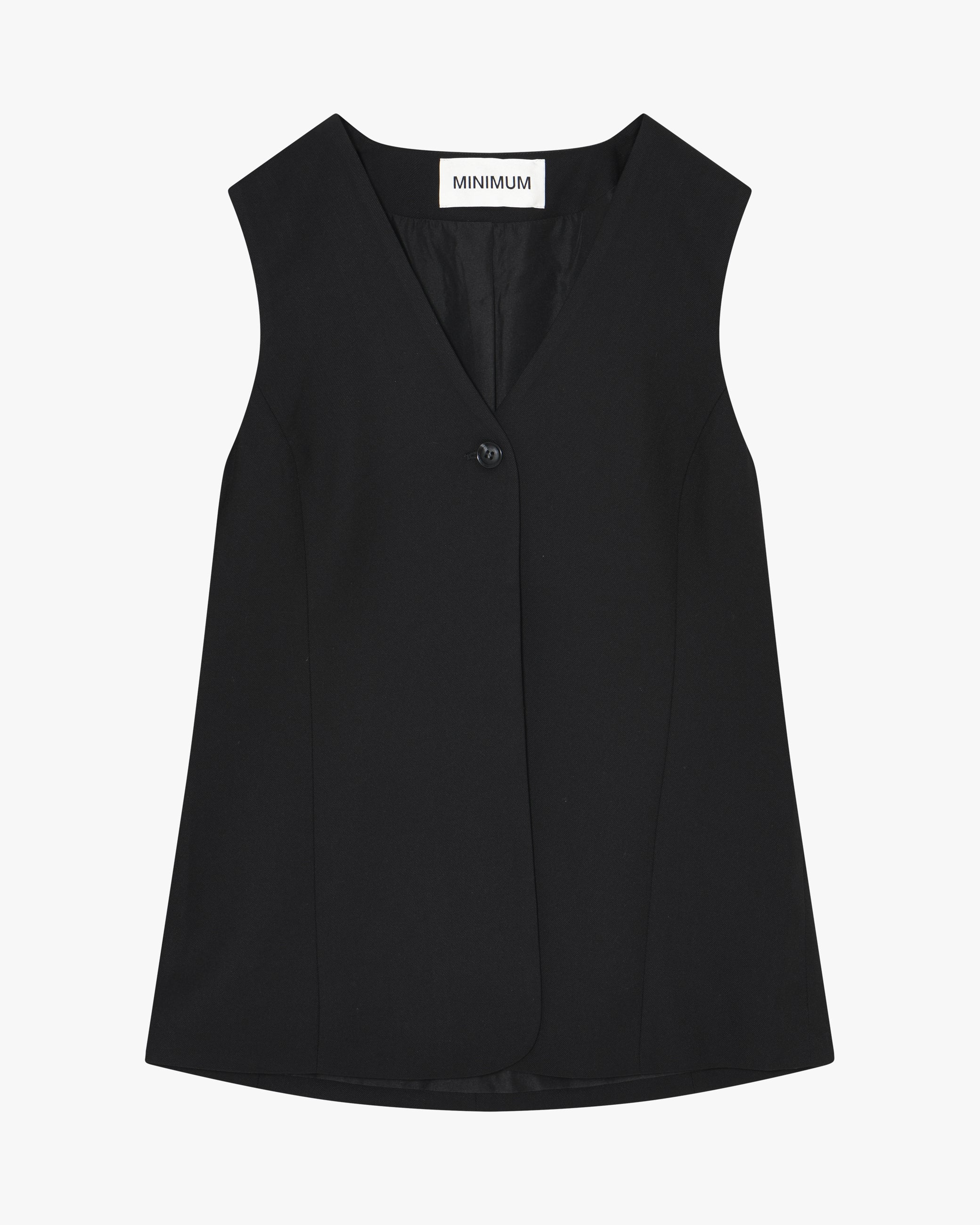 minimum female Davida vest 4527 Waistcoat 999 Black