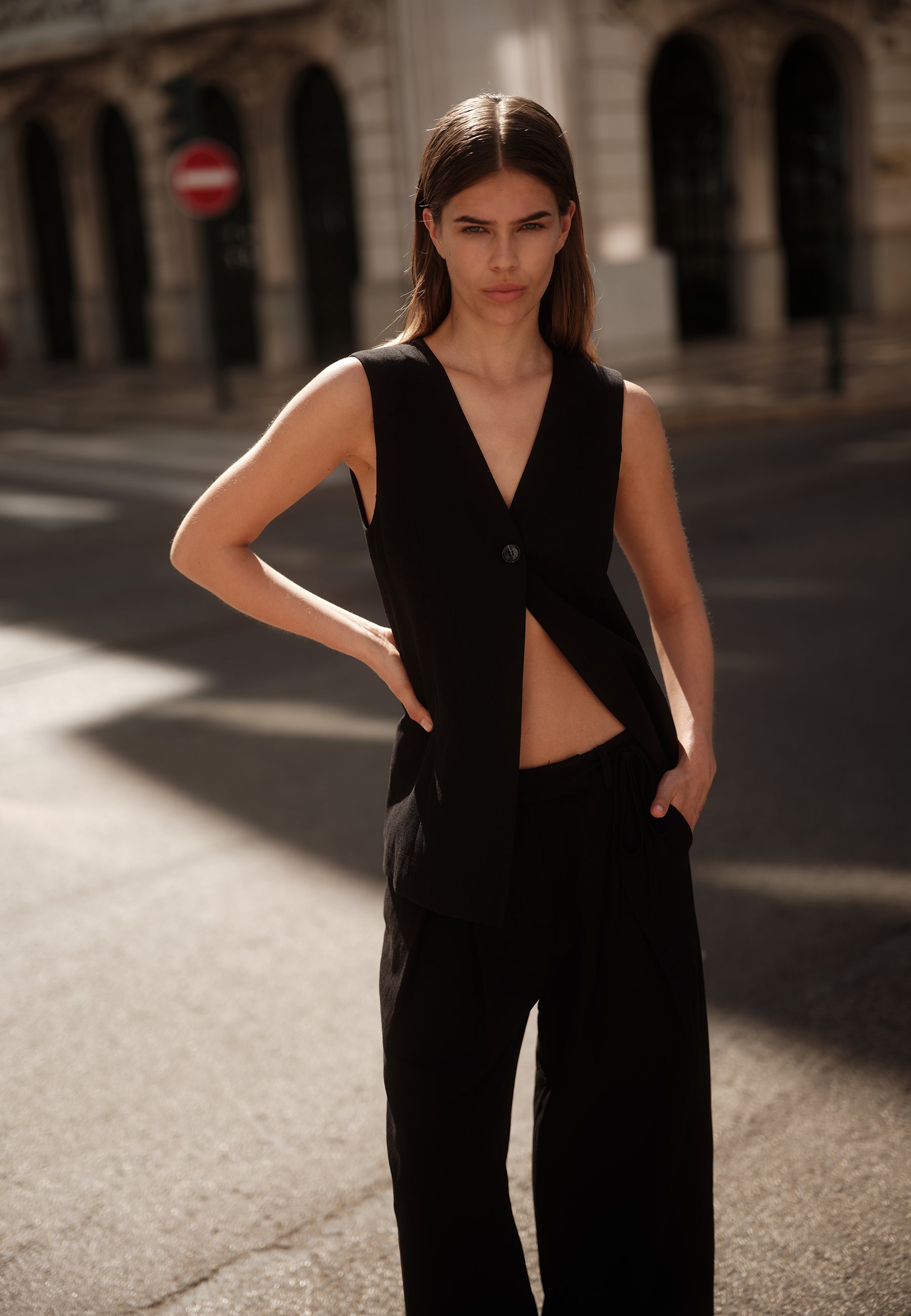 minimum female Davida waistcoat 4191 Waistcoat 999 Black