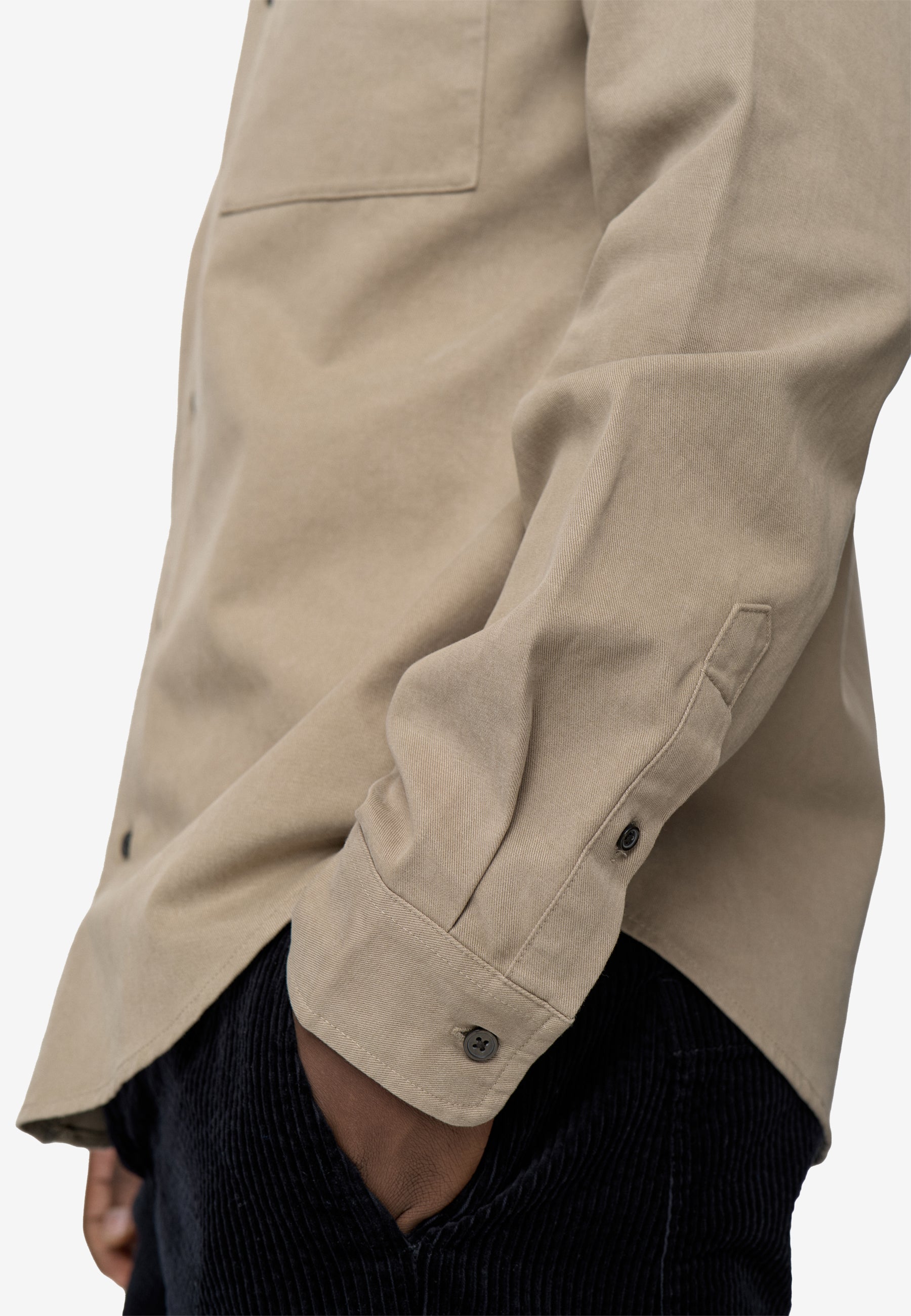 minimum male Duke Shirt 3750 Long Sleeved Shirt 1609 Greige