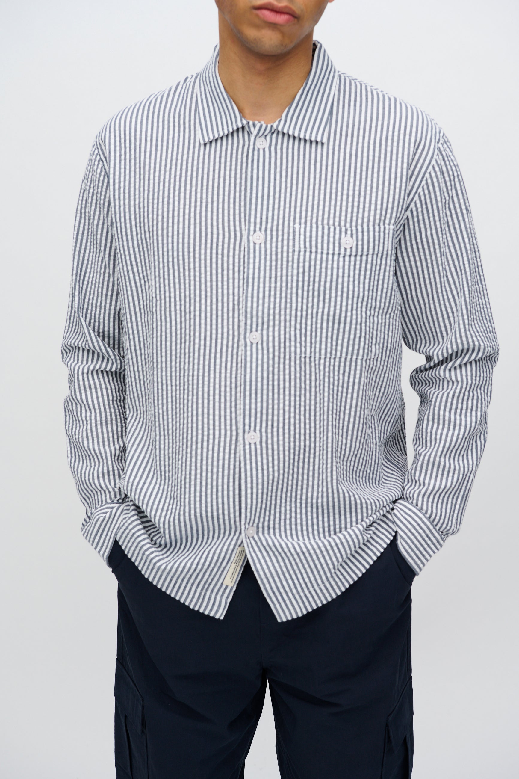 minimum male Francis long sleeved shirt 4240 Long Sleeved Shirt 3922 Sky Captain