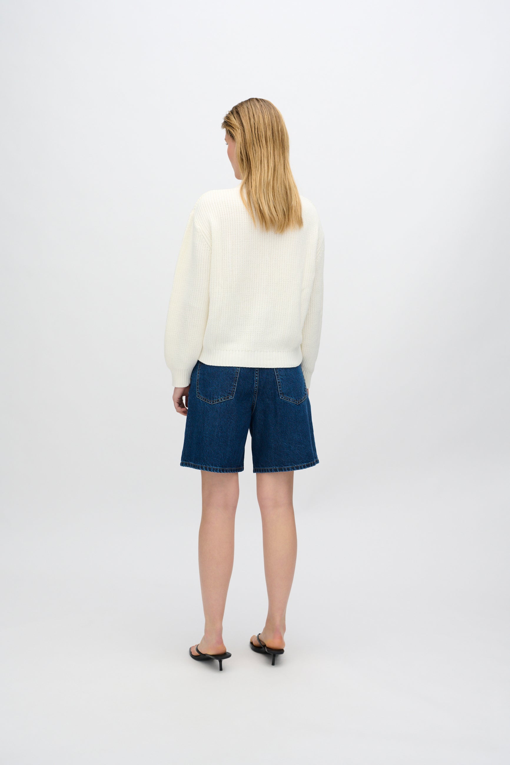 minimum female Gala cardigan G006 GOTS Cardigan 004 Broken White