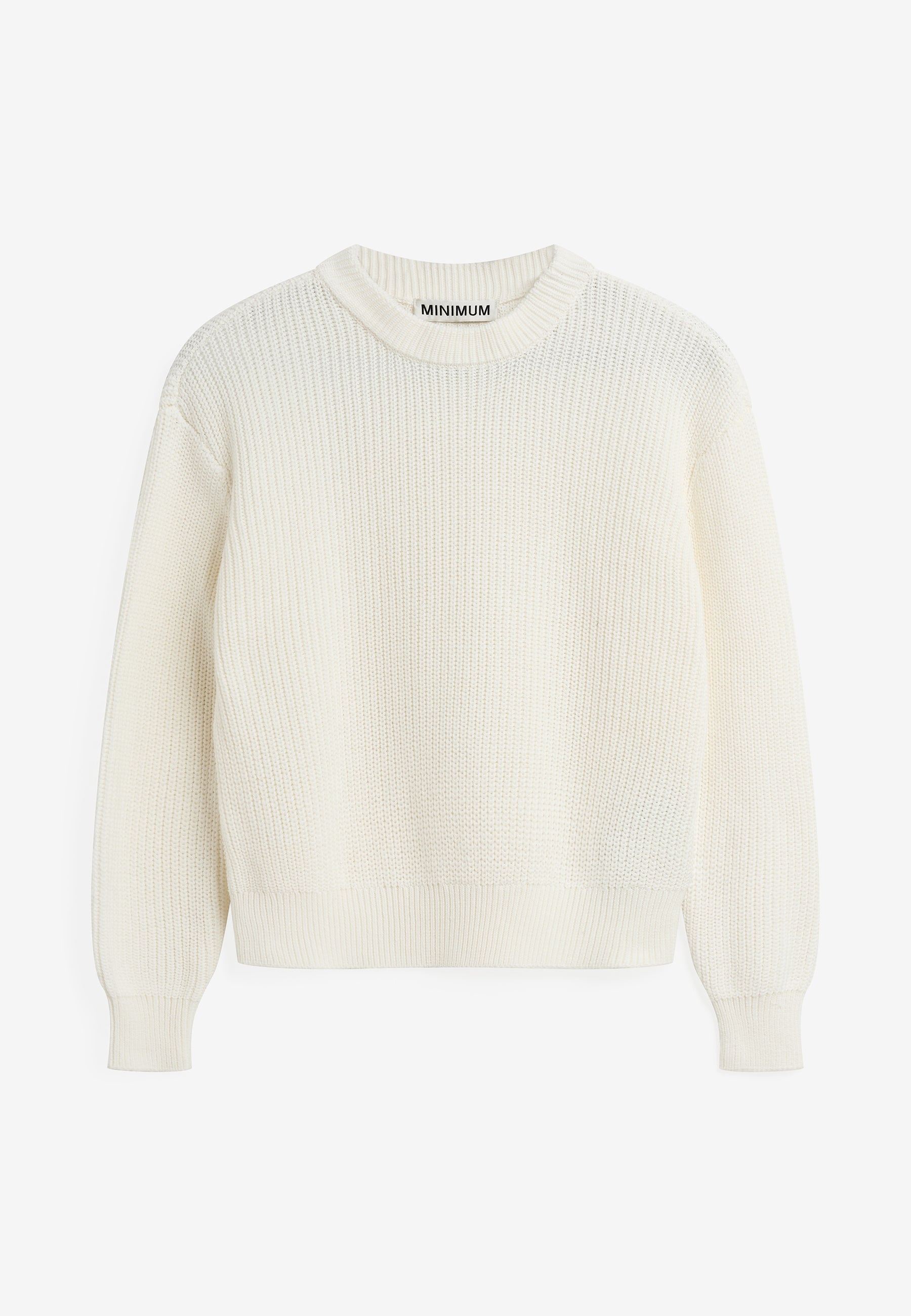 minimum female Mikala jumper G006 GOTS Jumper 004 Broken White