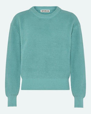 minimum female Mikala jumper G006 GOTS Jumper 4717 Aqua