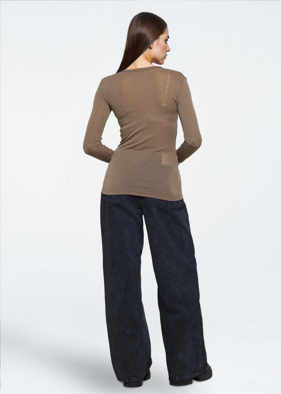 minimum female Natashas long sleeved t-shirt 3736 Jumper 1815 Shitake