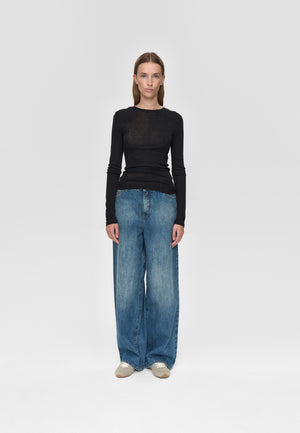 minimum female Natashas long sleeved t-shirt 3736 Jumper 999 Black