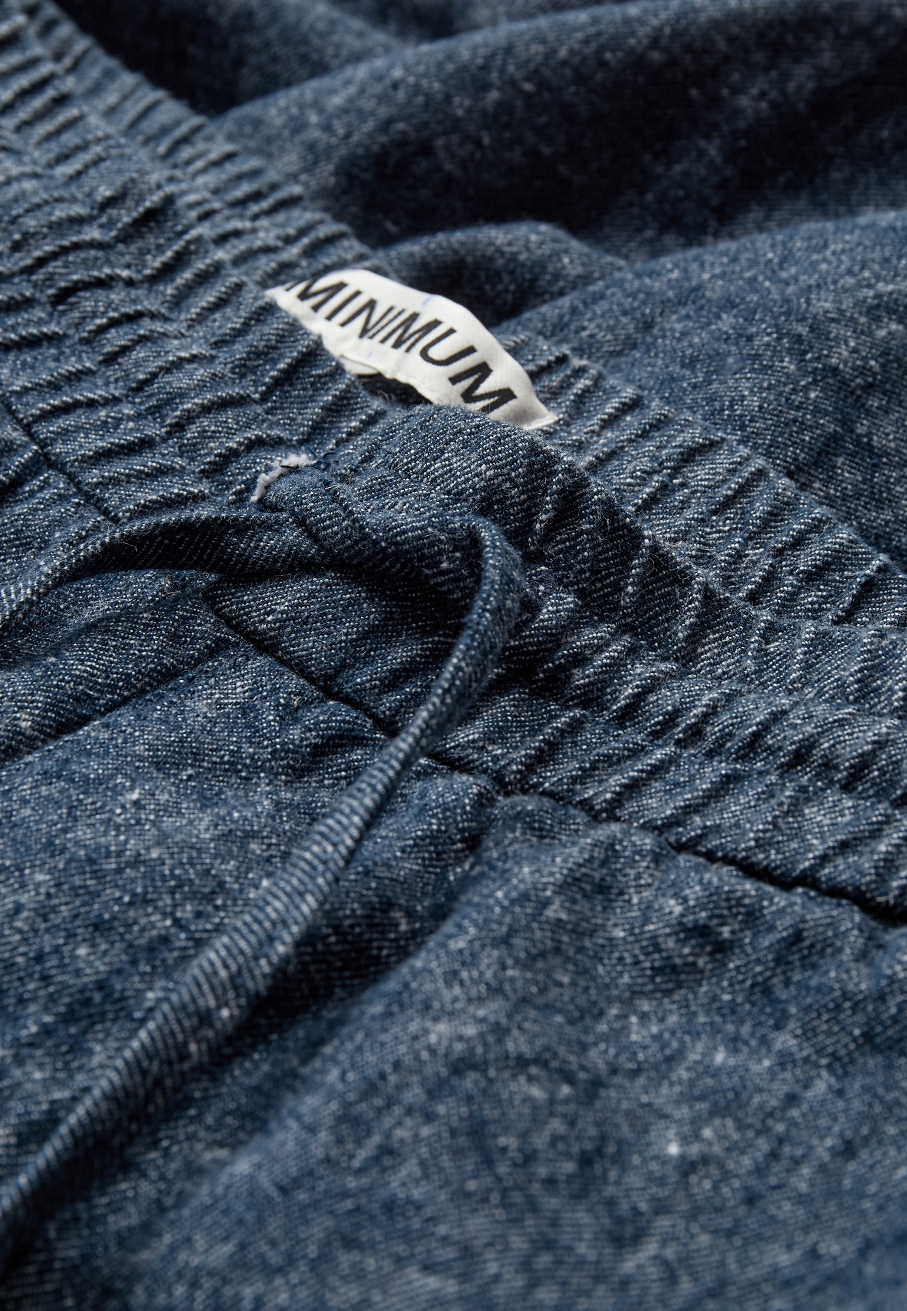 minimum male Raylan linen denim shorts 4128 Shorts 3922 Sky Captain