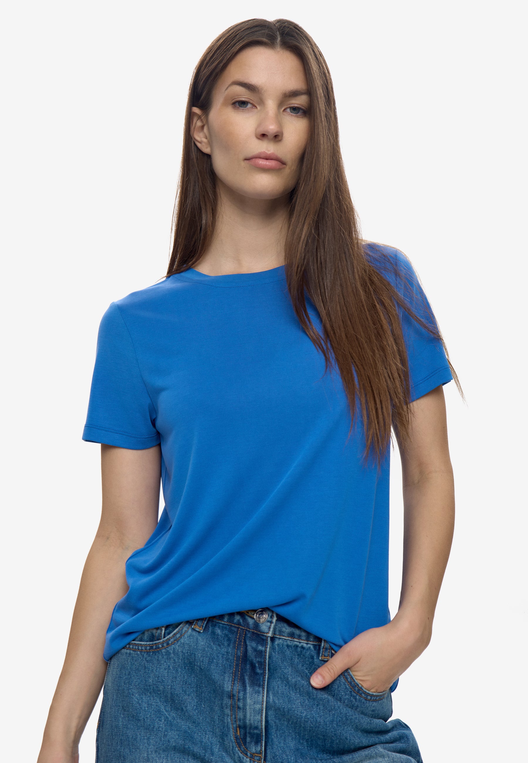 minimum female Rynah t-shirt 2.0 0281 Short Sleeved T-shirt 4148 Victoria Blue