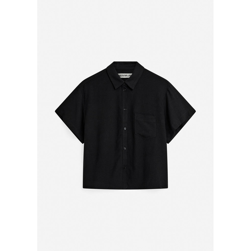 minimum female Sage short sleeved shirt 3069 Short Sleeved Shirt 999 Black