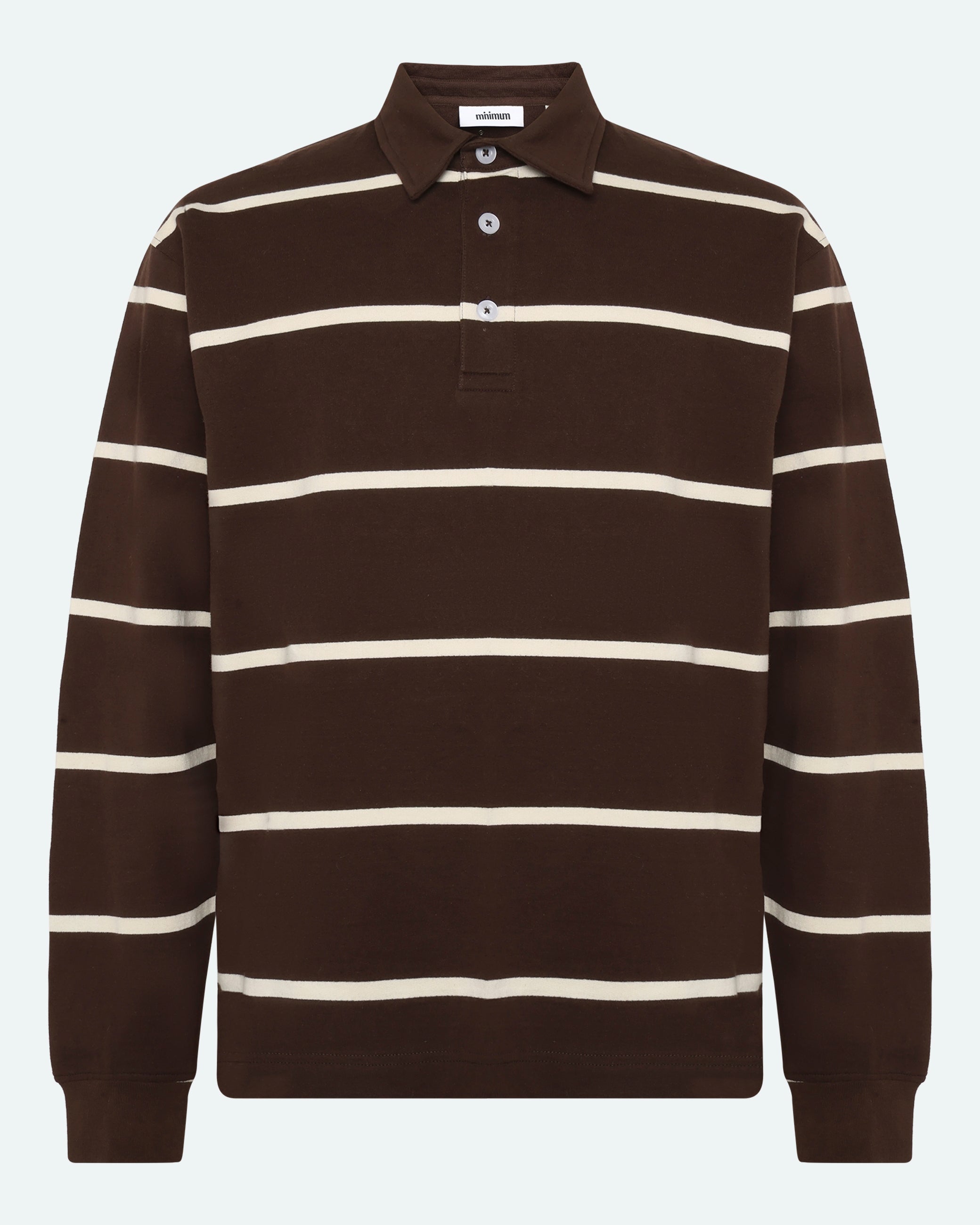 minimum male Tate rugby polo 4456 Polo 1914 Seal Brown