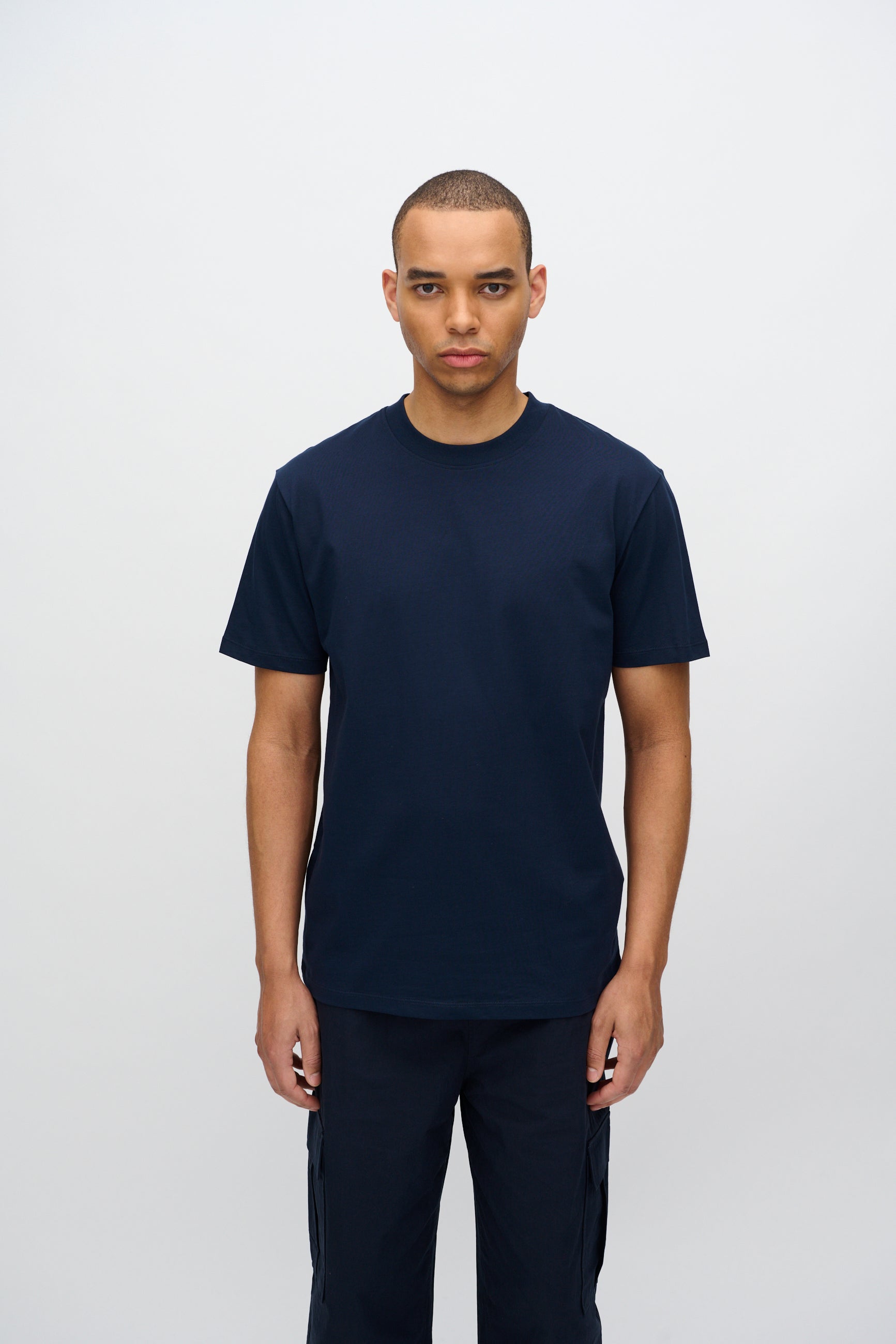 minimum male Aarhus short sleeved t-shirt G029 GOTS Short Sleeved T-shirt 687 Navy Blazer