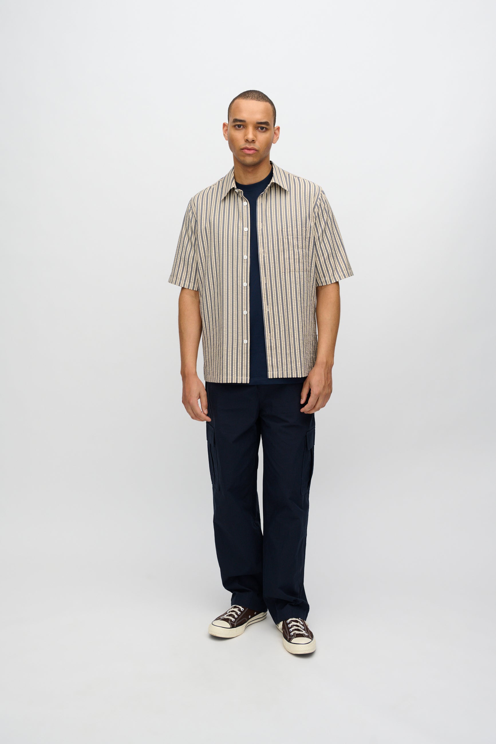 minimum male Aarhus short sleeved t-shirt G029 GOTS Short Sleeved T-shirt 687 Navy Blazer