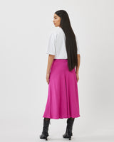 minimum female Alboa 9611 Midi Skirt 2328 Fuchsia Red