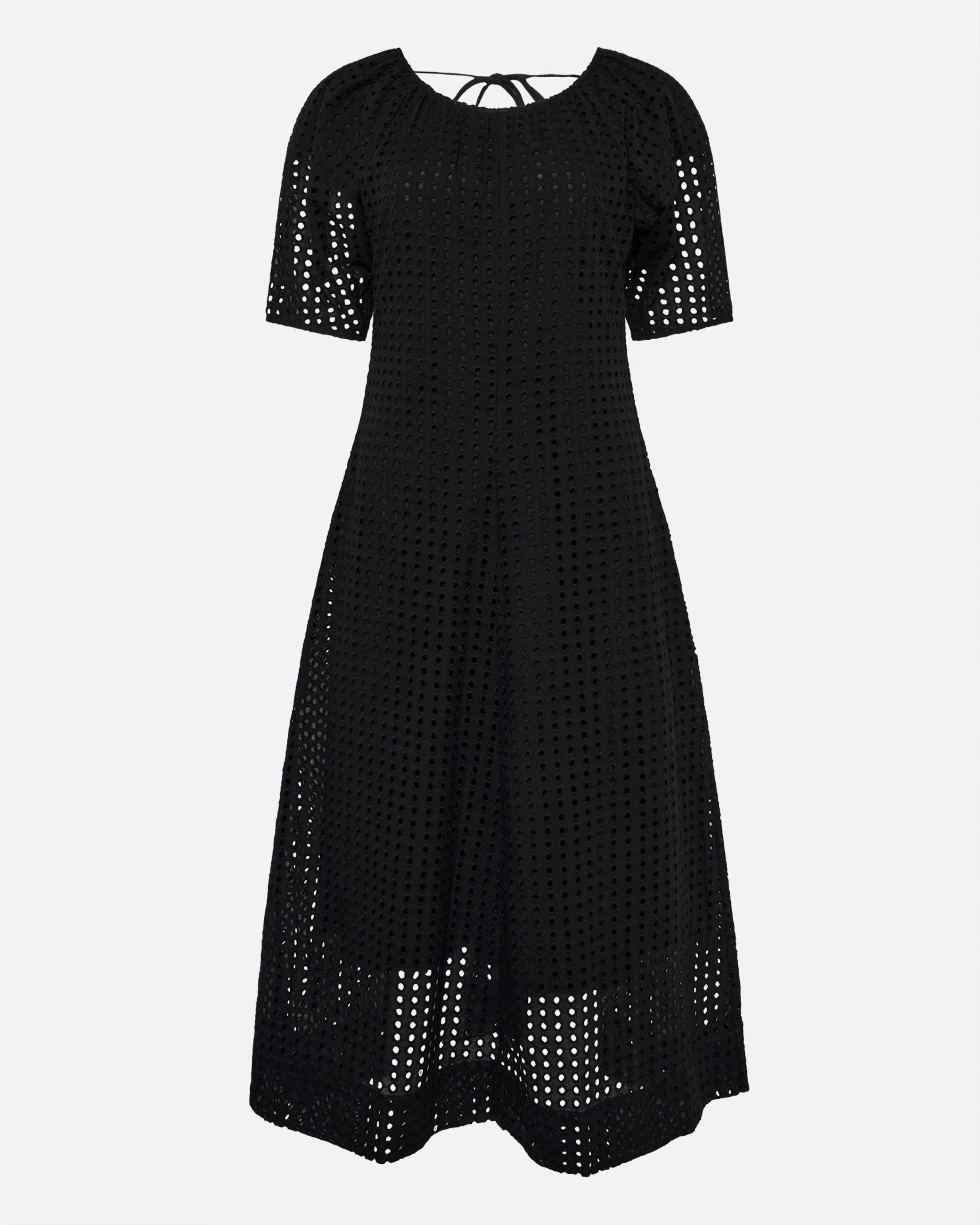 minimum female Alice midi dress in broderie anglaise 4258 Midi Dress 999 Black
