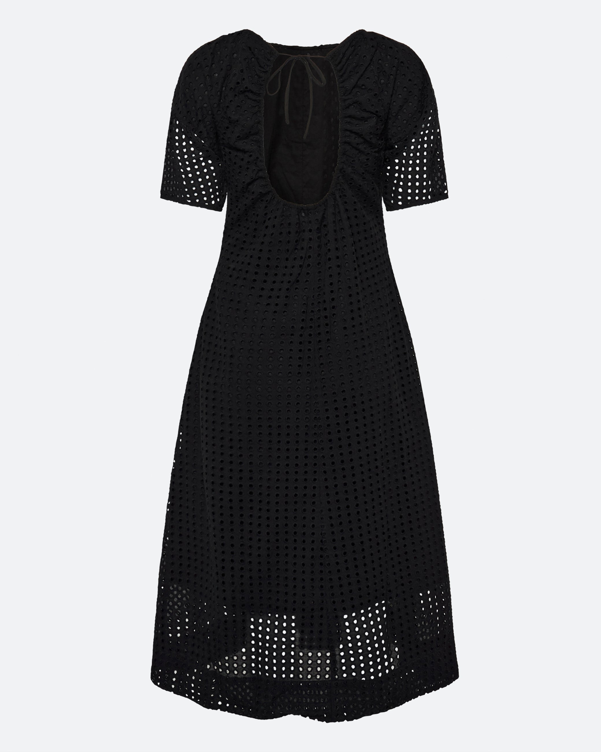 minimum female Alice midi dress in broderie anglaise 4258 Midi Dress 999 Black