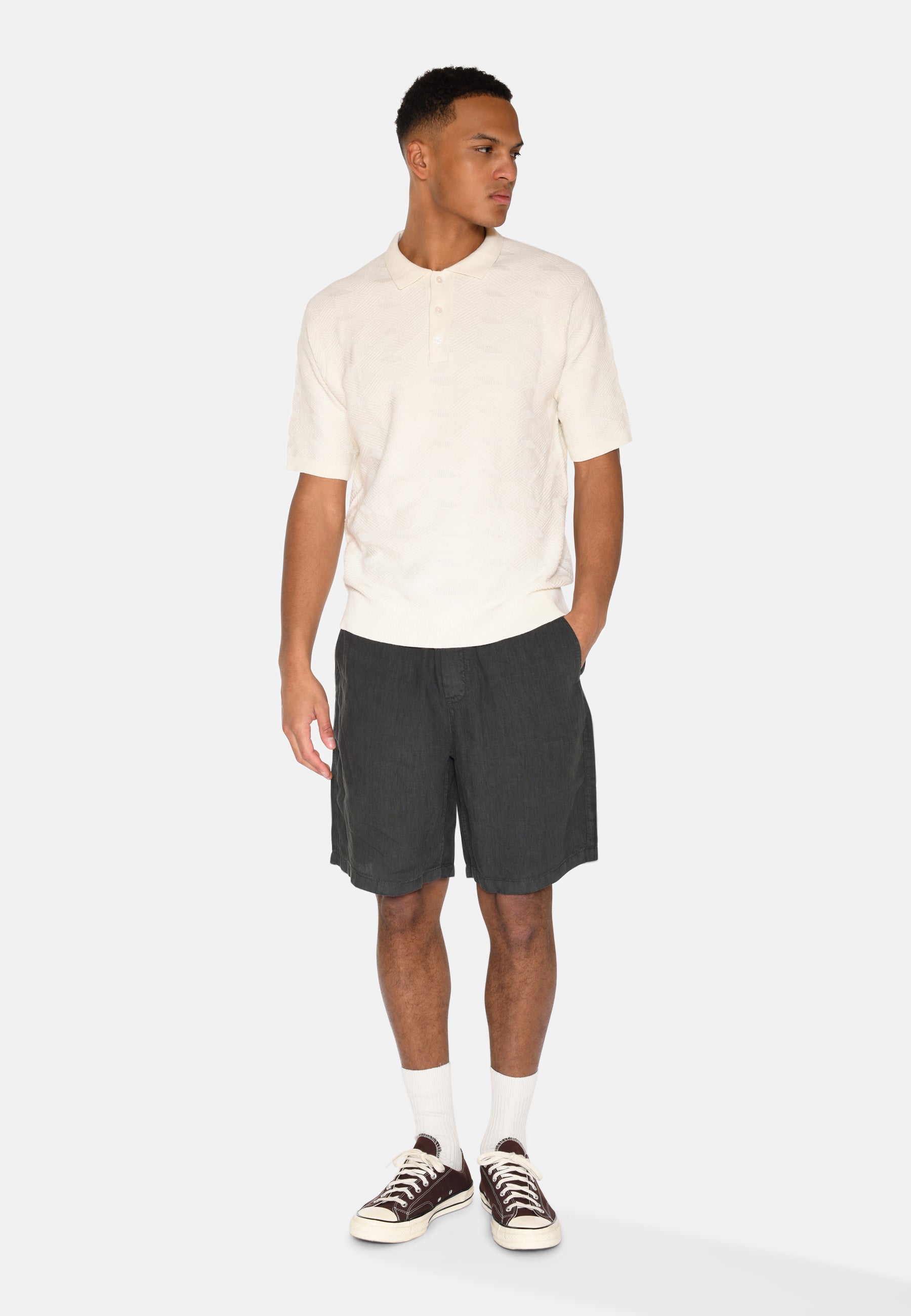 minimum male Atlas linen shorts 4115 Shorts 0506 Black Ink