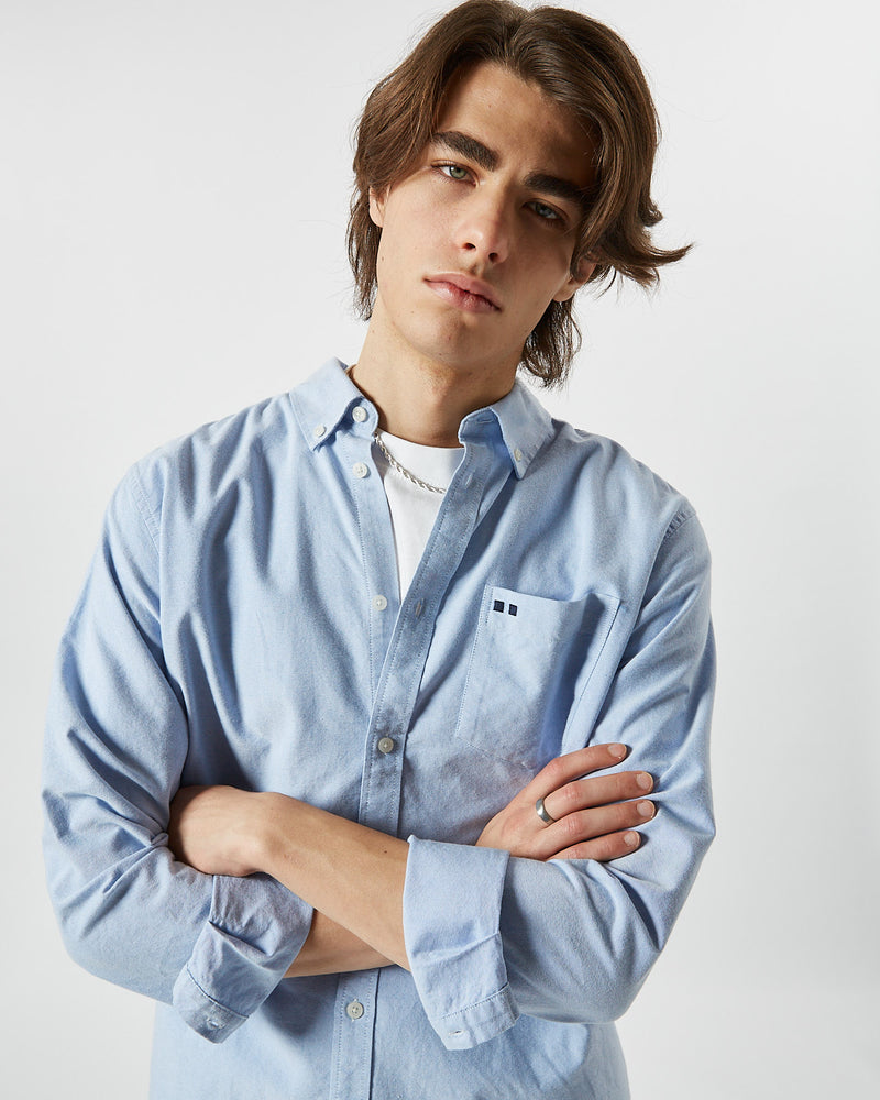 minimum male Charming 2.0 9098 Shirt Long Sleeved Shirt 605 Light Blue