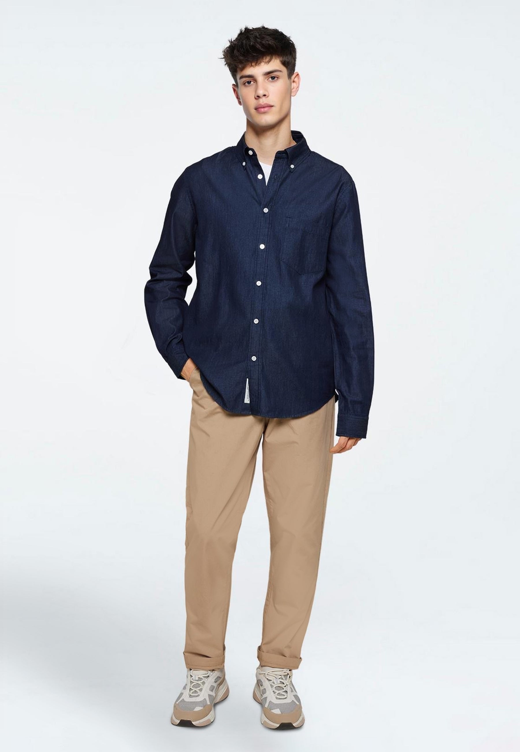 minimum male Colt Shirt 4373 Long Sleeved Shirt 3922 Sky Captain