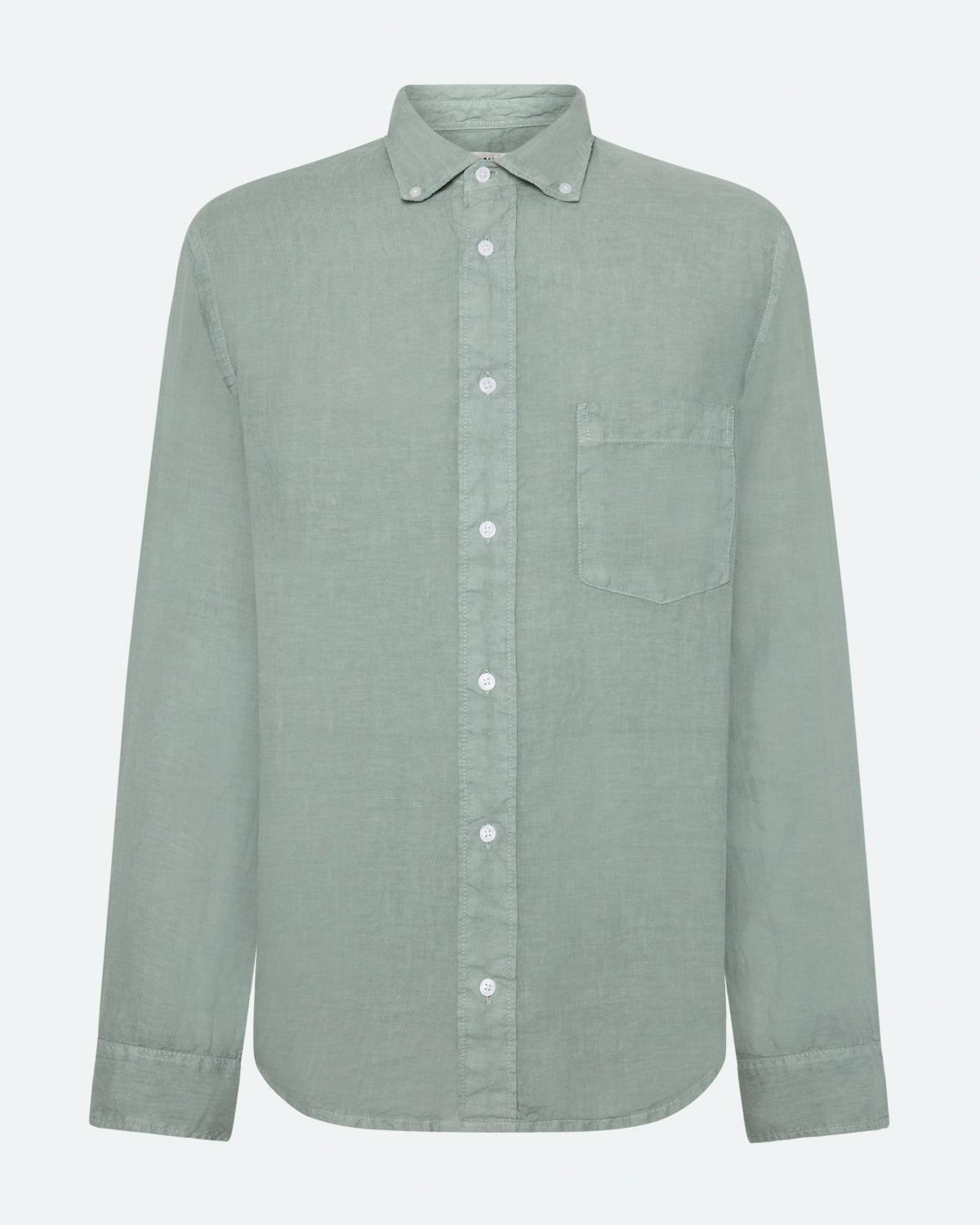 minimum male Colt long sleeved reg linen shirt 4115 Long Sleeved Shirt 4706 Gray Mist