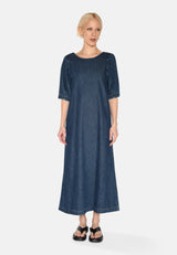 minimum female Dalila denim dress 4181 Midi Dress 1002 Medium Blue