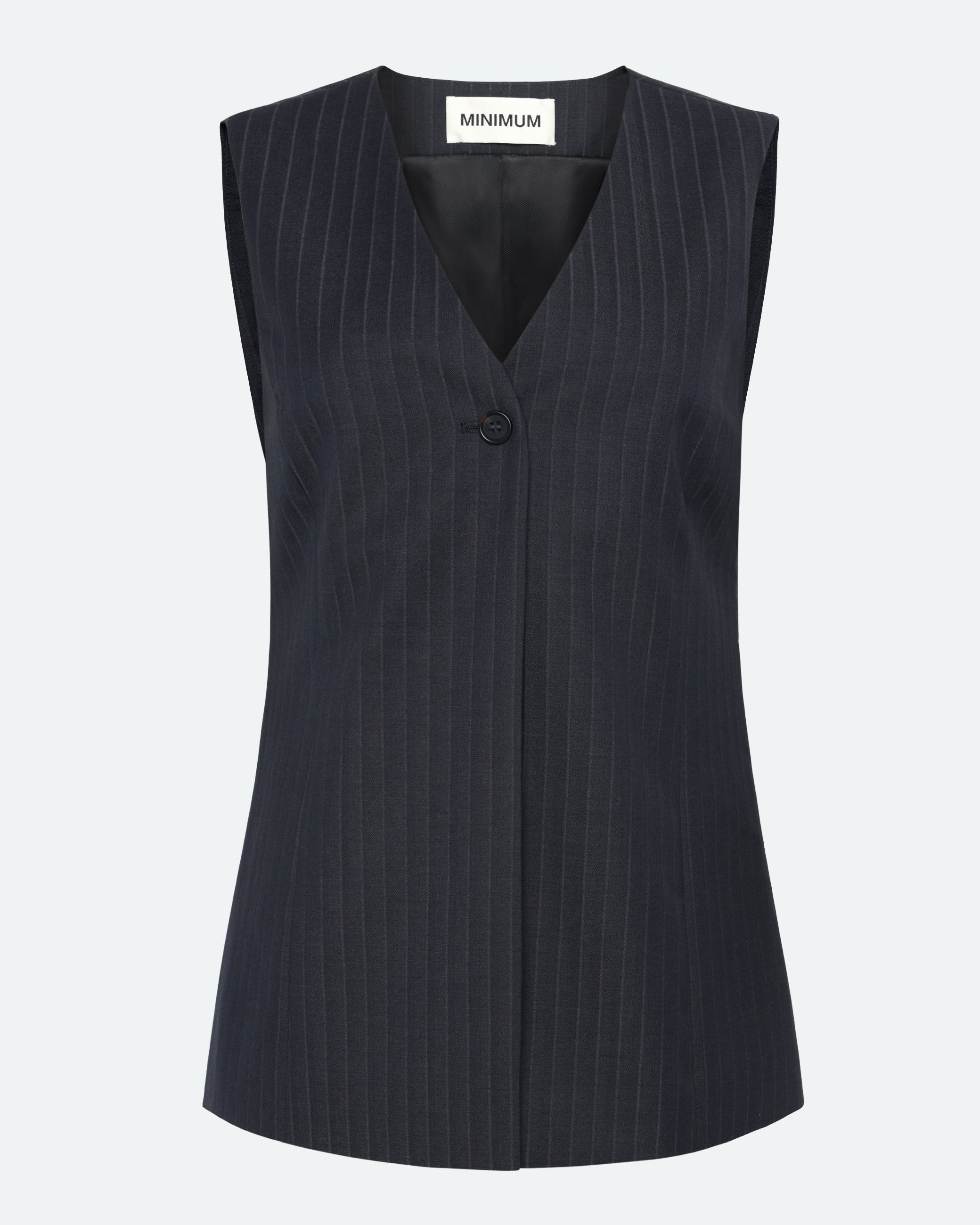 minimum female Davida vest 4421 Waistcoat 999 Black