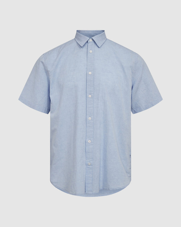 minimum male Eric 9802 Short Sleeved Shirt 1630M Hydrangea Melange