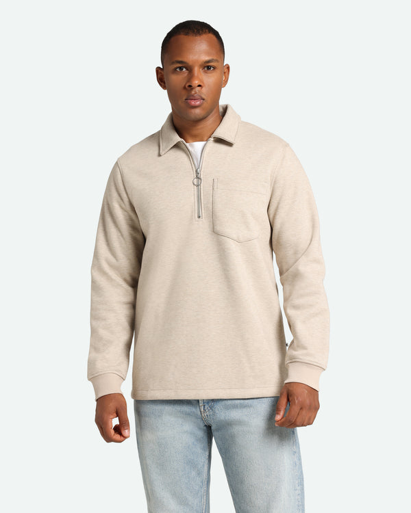 minimum male Falcon Reg Halfzip 3913 Sweat Sweatshirt 4502 Silver Cloud