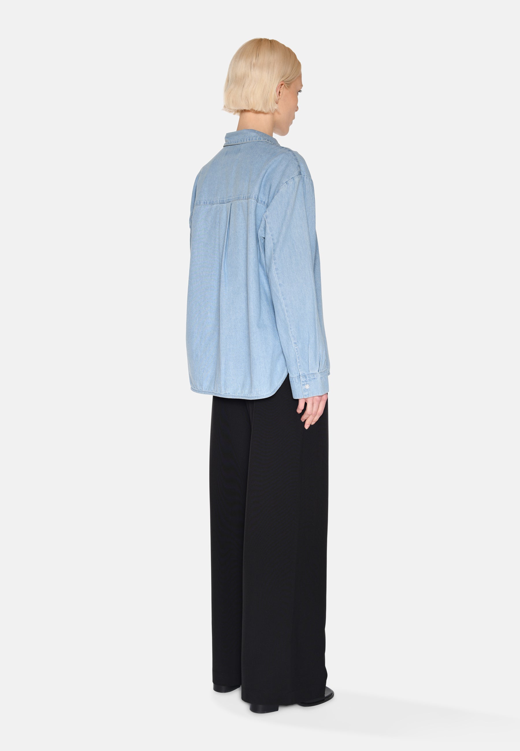 minimum female Fern denim shirt 4147 Long Sleeved Shirt 1001 Light Blue