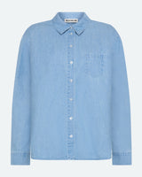 minimum female Fern denim shirt 4147 Long Sleeved Shirt 1001 Light Blue