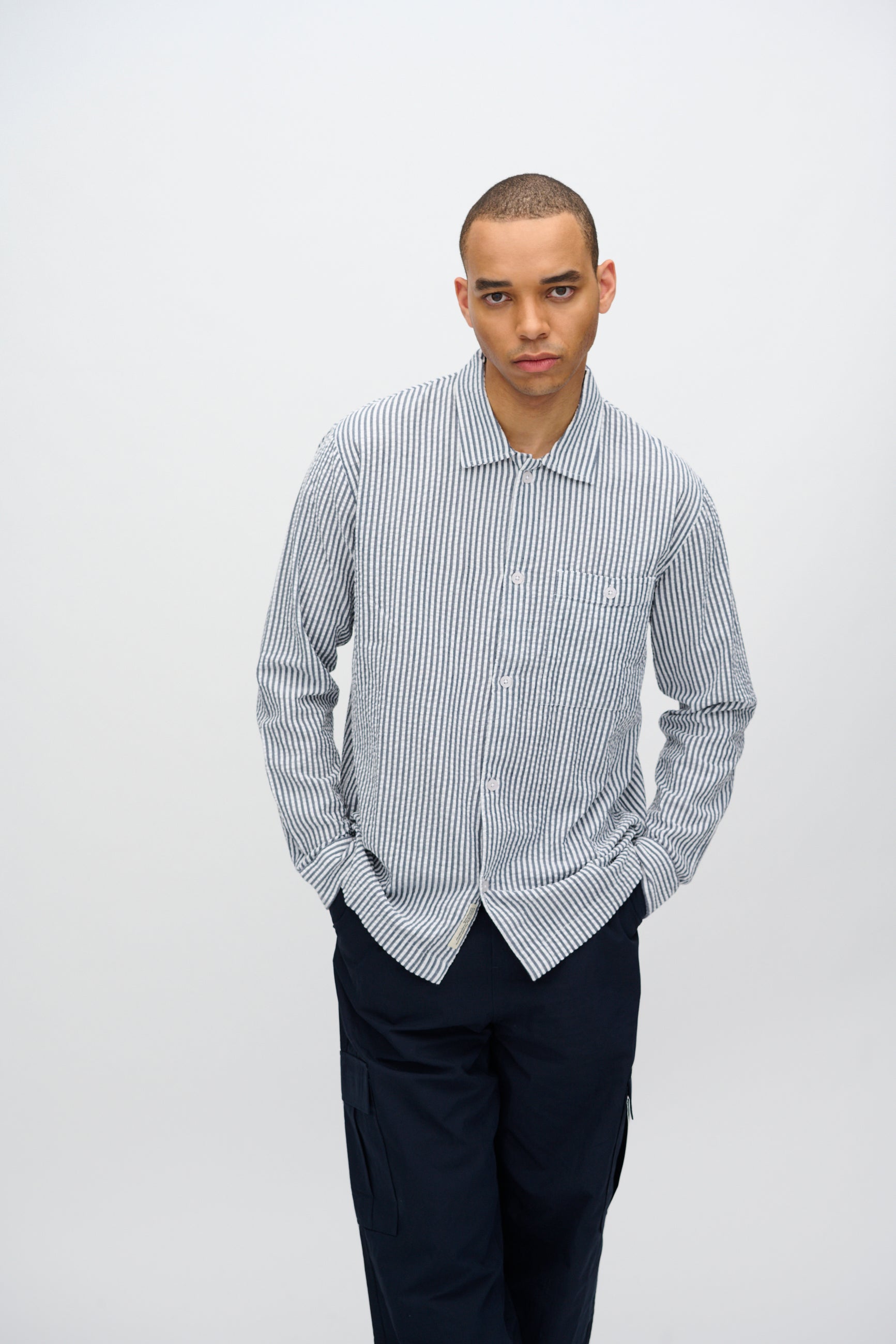 minimum male Francis long sleeved shirt 4240 Long Sleeved Shirt 3922 Sky Captain