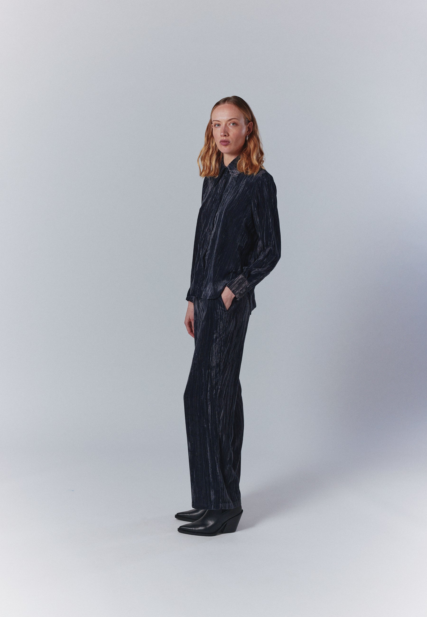 minimum female Gaby shirt 4511 Long Sleeved Shirt 0510 Castor Gray