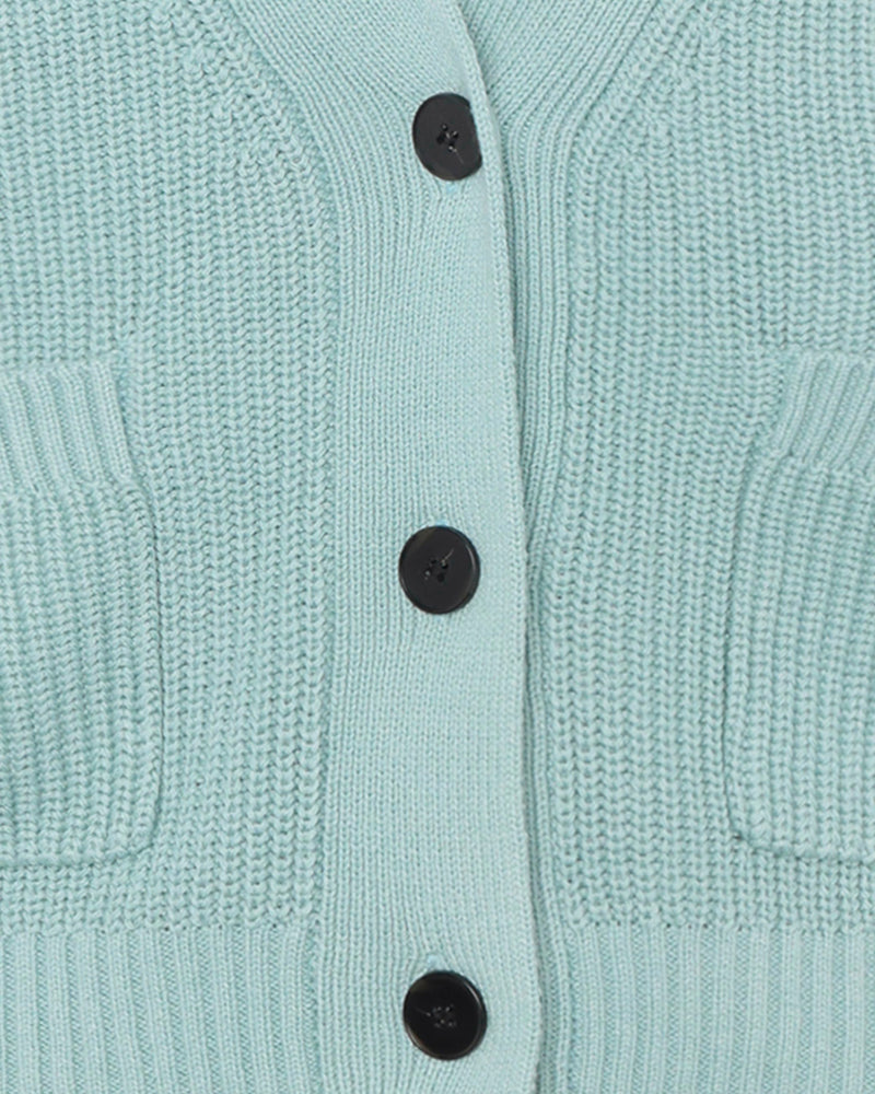 minimum female Gala cardigan G006 GOTS Cardigan 4706 Gray Mist