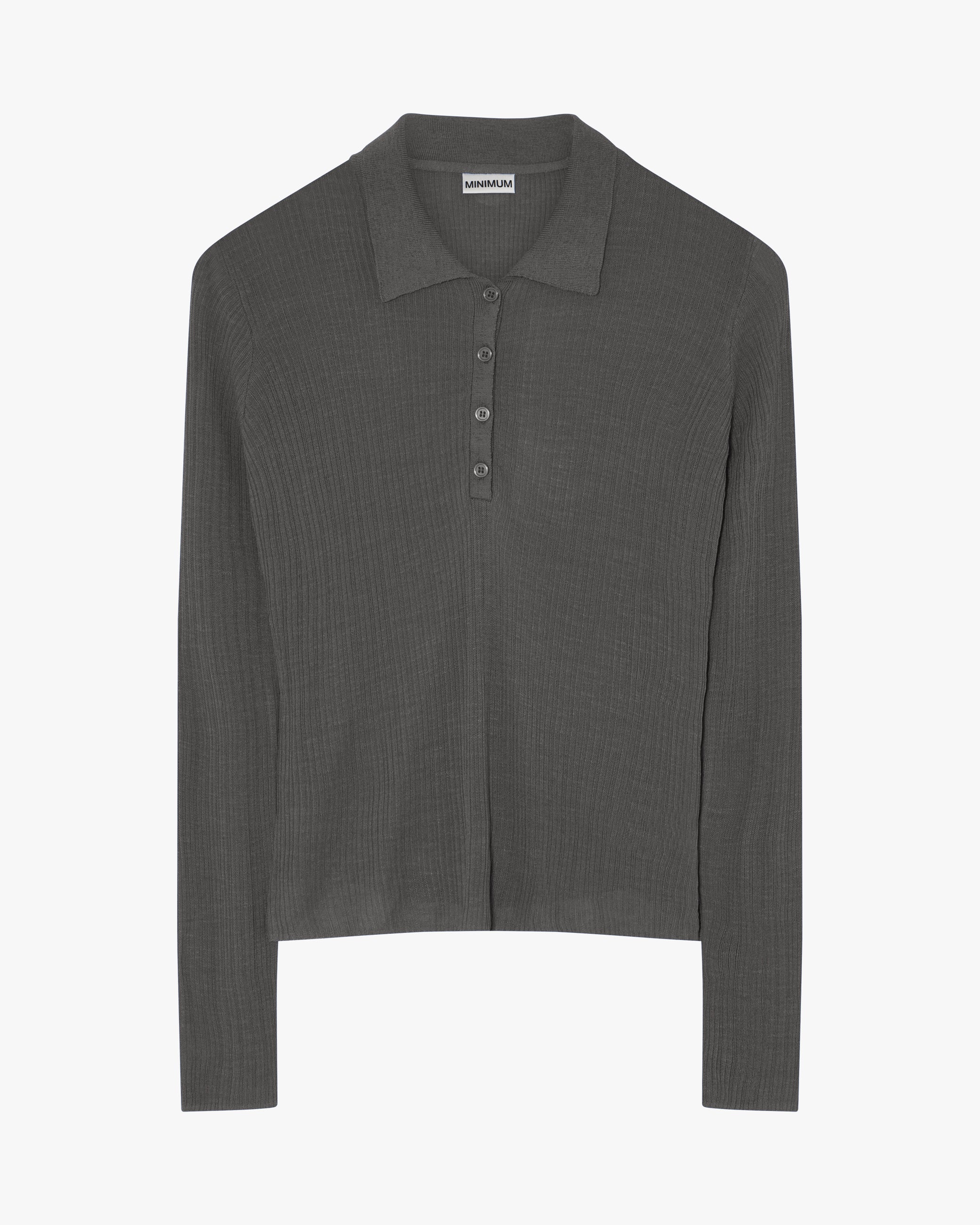 minimum female Gro polo 4152 Jumper 0510 Castor Gray