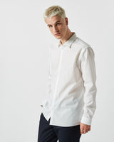 minimum male Halls 9790 Shirt Long Sleeved Shirt 000 White