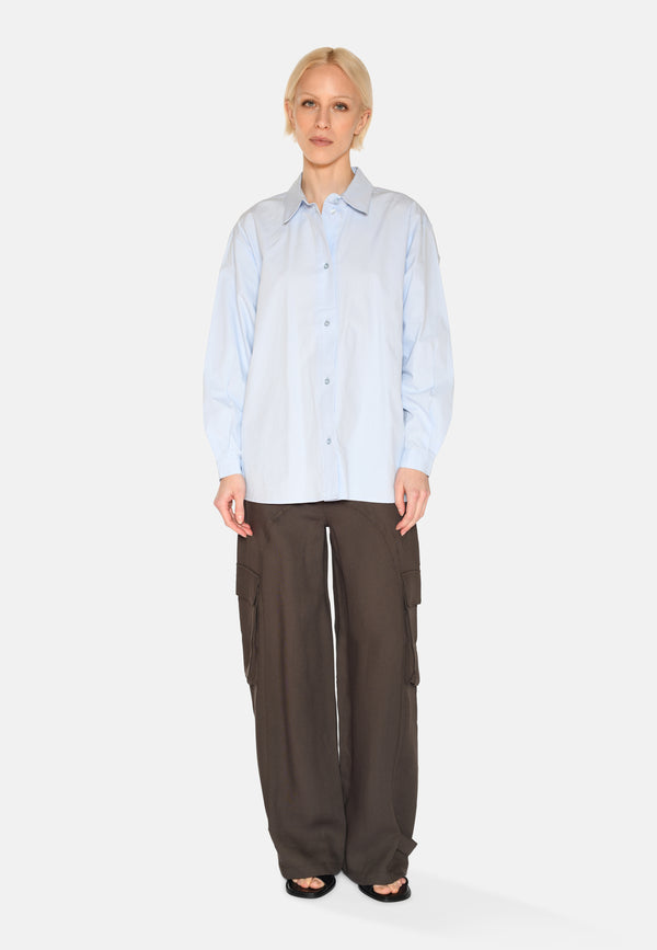 minimum female Harper long sleeved shirt 4238 Long Sleeved Shirt 1001 Light Blue