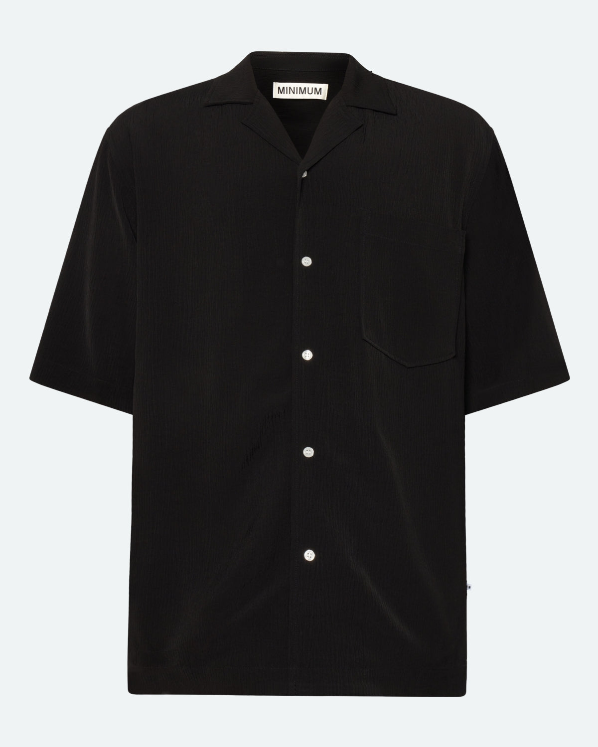 minimum male Hayden short sleeved shirt 4116 Short Sleeved Shirt 999 Black
