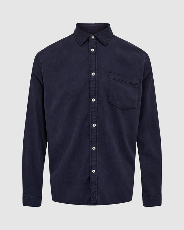 minimum male Jack 9923 Shirt Long Sleeved Shirt 3831 Maritime Blue