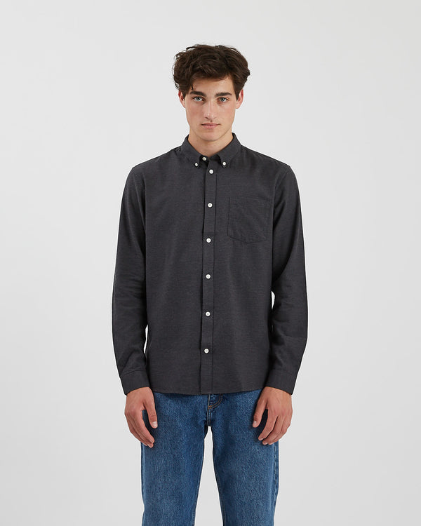 minimum male Jay 3.0 0063 Shirt Long Sleeved Shirt 9005M Carbon Melange