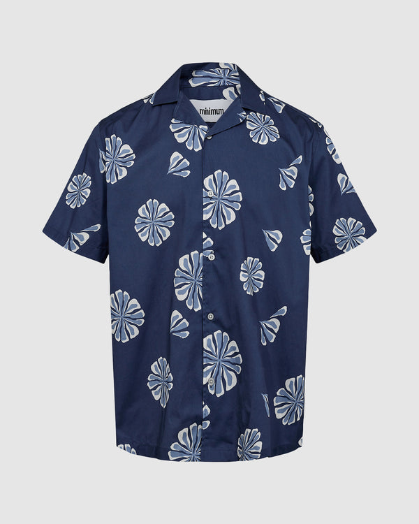 minimum male Jole 2995 Short Sleeved Shirt 3831 Maritime Blue