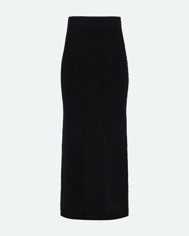 minimum female Leila crochet skirt 4119 Maxi Skirt 999 Black