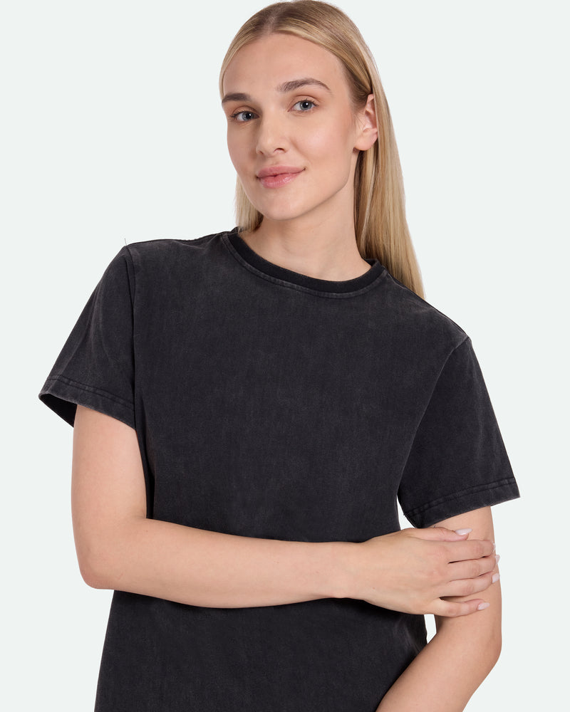 minimum female Lilou 3849 T-shirt Short Sleeved T-shirt 999 Black