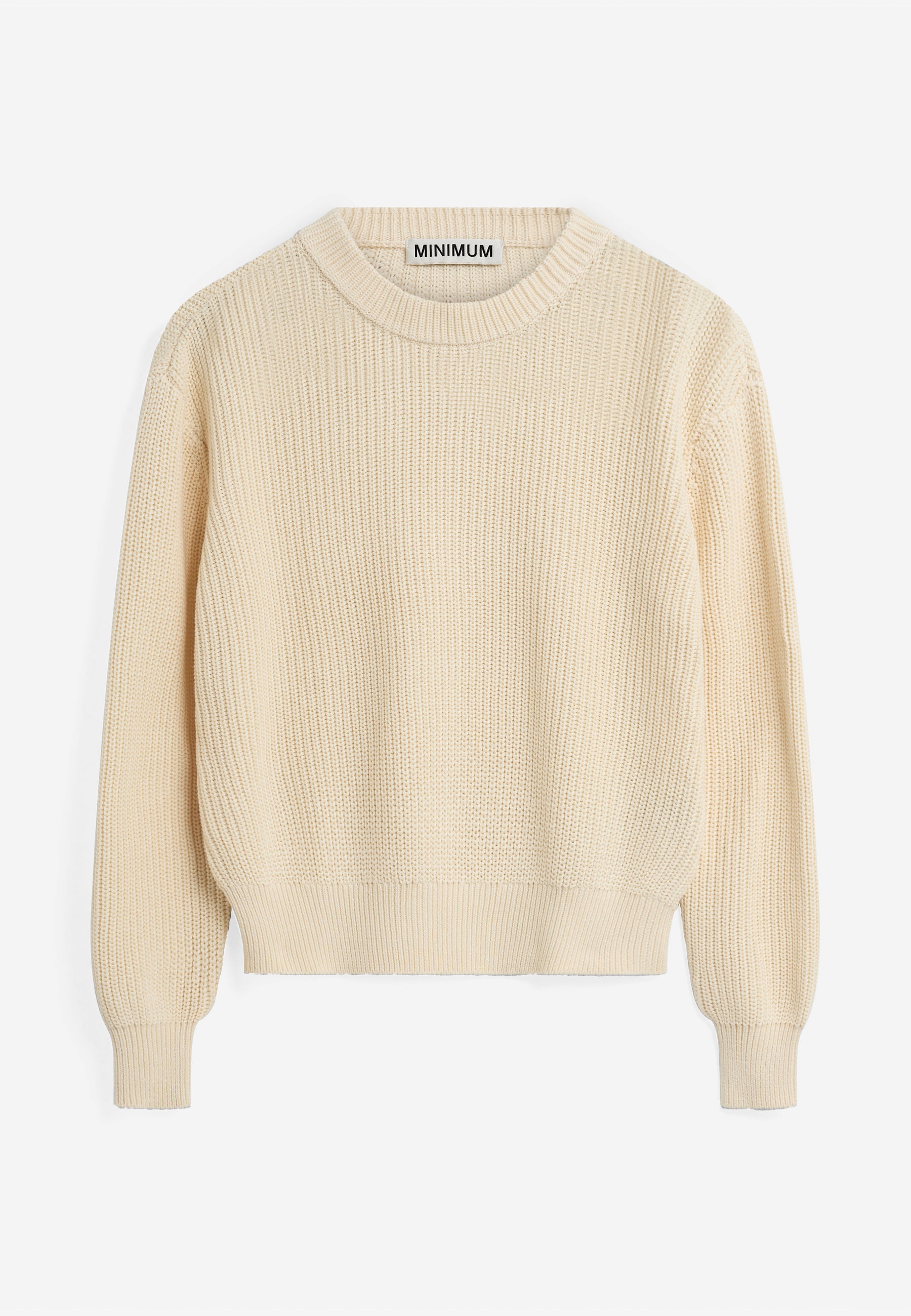 minimum female Mikala jumper G006 GOTS Jumper 0011 Butter Cream