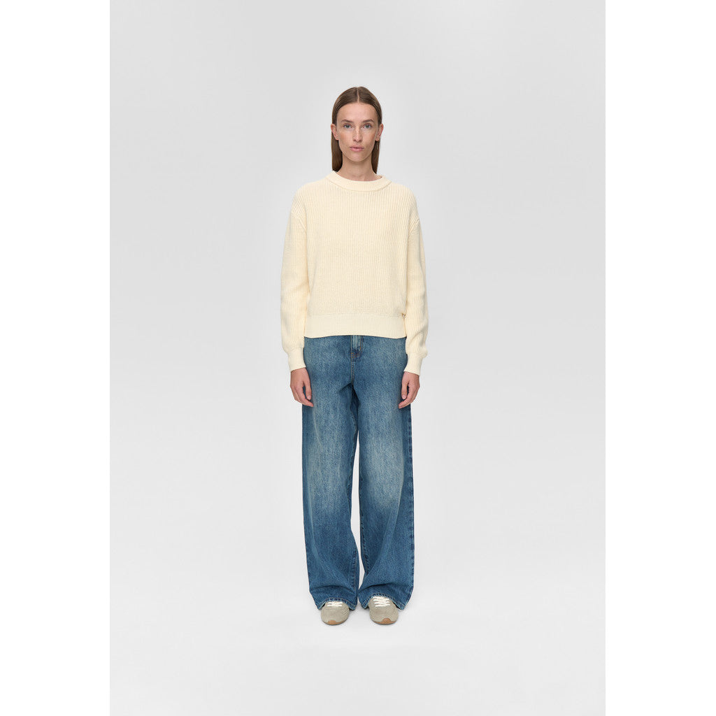 minimum female Mikala jumper G006 GOTS Jumper 0011 Butter Cream