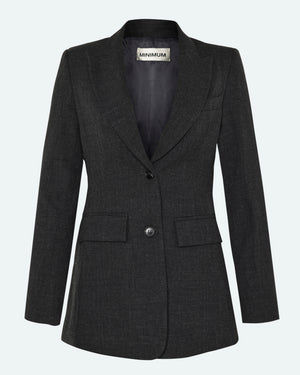 minimum female Monica blazer 4428 Blazer 980M Dark Grey Melange