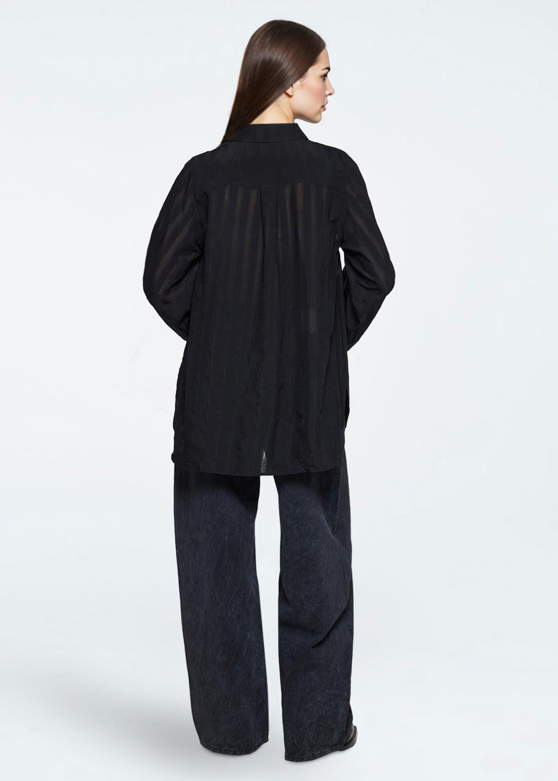 minimum female Mya shirt 4440 Long Sleeved Shirt 999 Black