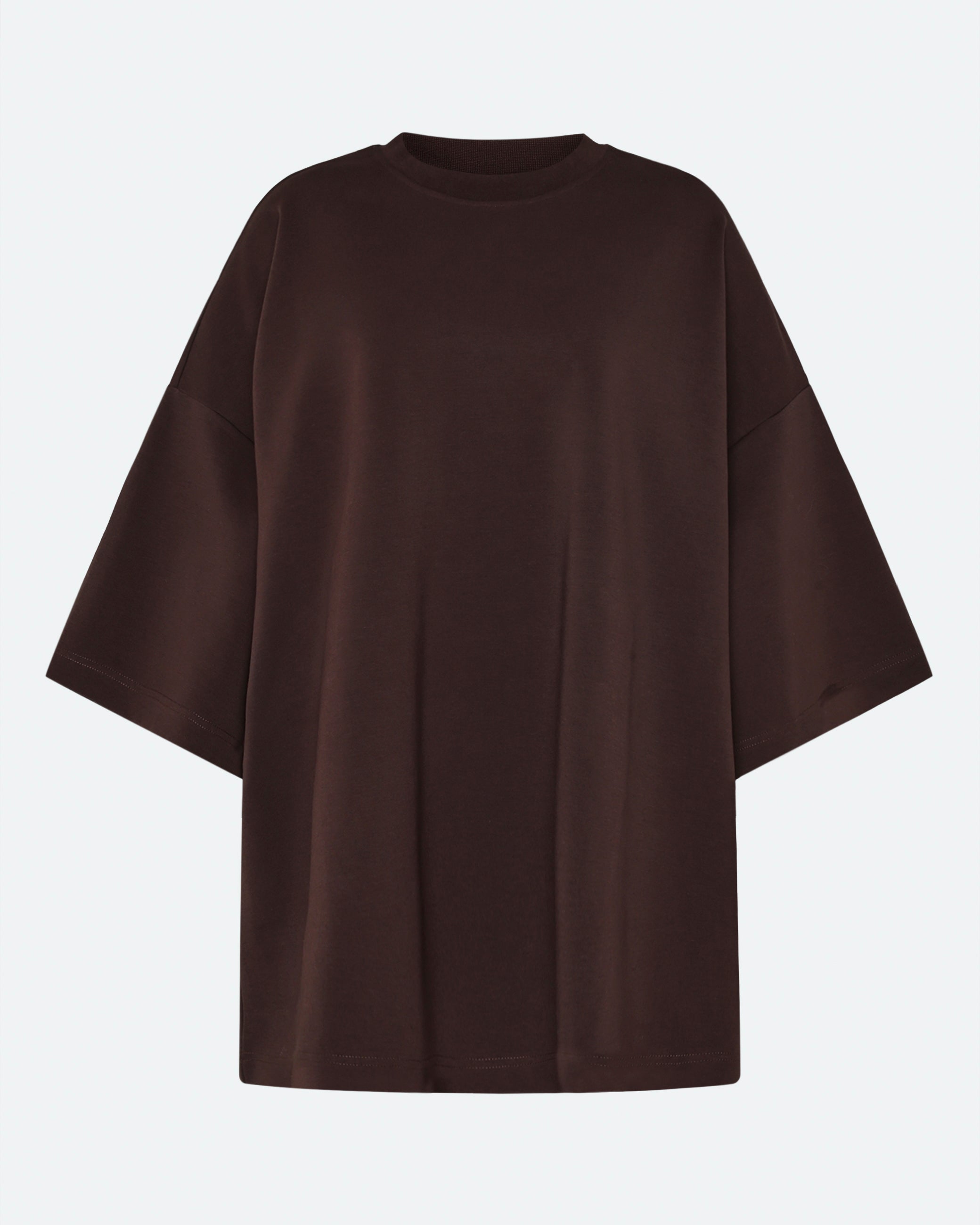 minimum female Norah oversized t-shirt 4157 Short Sleeved T-shirt 1914 Seal Brown