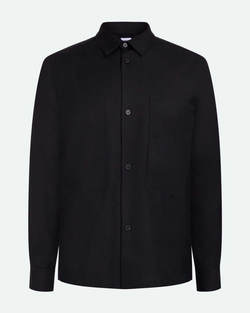 minimum male Pablo 3795 Shirt Long Sleeved Shirt 999 Black