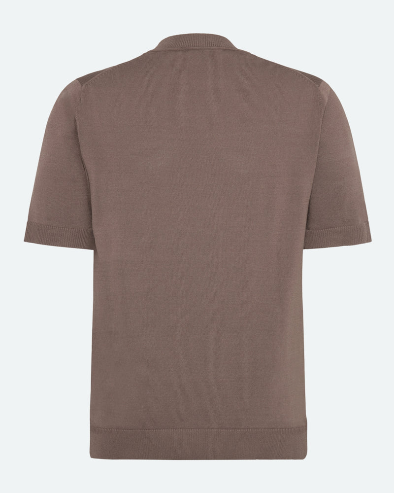 minimum male Parker knit t-shirt 4180 Short Sleeved T-shirt 1815 Shitake