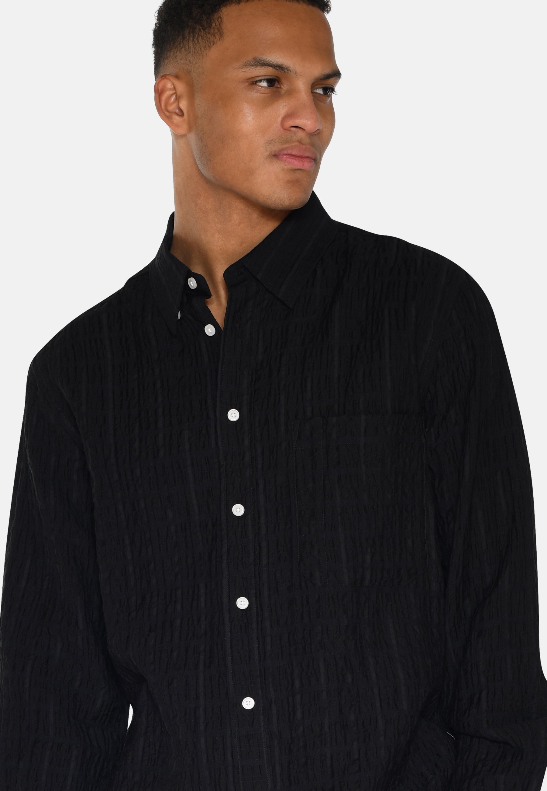 minimum male Pedro long sleeved rlx shirt 4141 Long Sleeved Shirt 999 Black